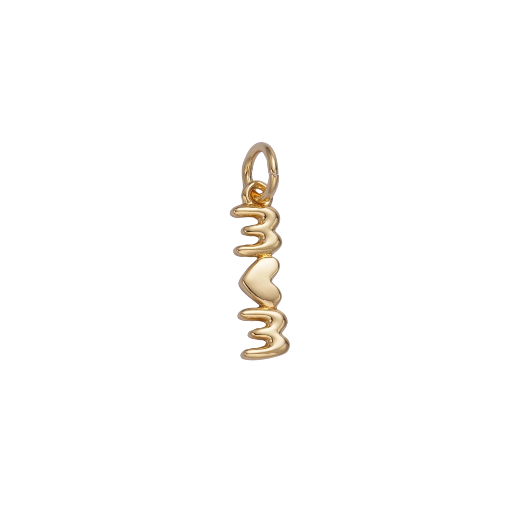 Mom Heart Charm