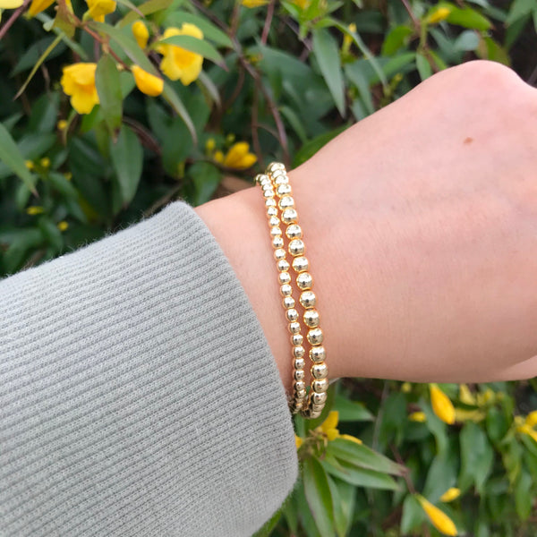 Cecily Alessia Gold Beaded Bracelet