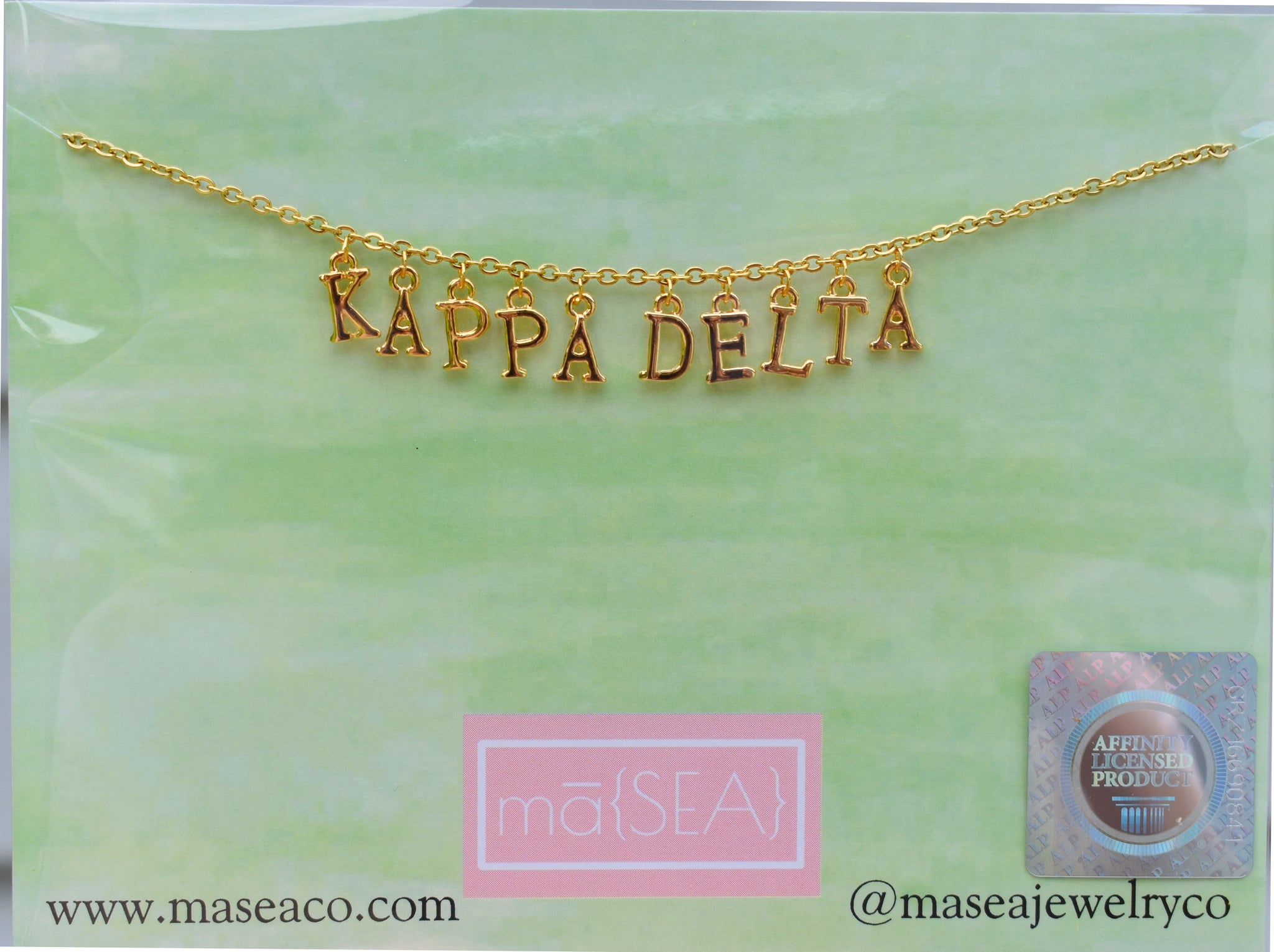 cafeteria Bevægelig dynasti Kappa Delta Mini Sorority Letter Necklace – mā{SEA}
