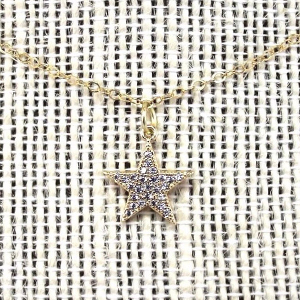 Dainty Crystal Star Necklace
