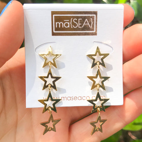 Emily Sky Star Dangle Earrings