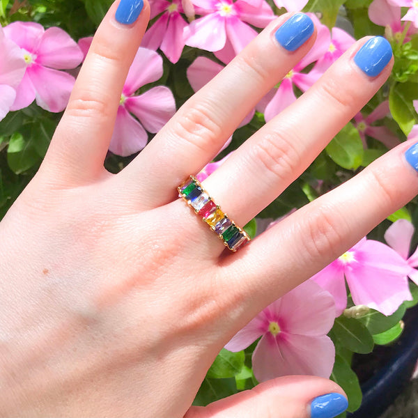 Rhea Tegan Rainbow Ring