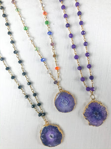 Purple Quartz Necklace